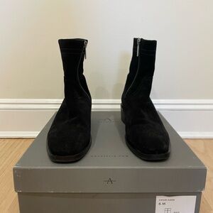 Aquatalia Caylee Black Suede Footwear